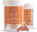 Flora Vita C Probiootti ja antioksidantti, liposomaalinen Pureway C, Immunomy Support, Collagen Booster Plus Ruoansulatus- ja suolistotuki naisille ja miehille - Lactobacillus ja 12 rekisteröity Probiootit - 30 päivän toimitus