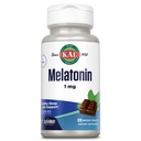 KAL Melatoniini 1 mg unilääke, melatoniini täydentää rauhoittava rentoutuminen ja terve unisykli, nopea ratkaisu ActivMelts, Natural Chocolate Mint Flavor, kasvissyöjä, 120 Serv, 120 Micro Tabs