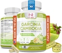 100% Pure Garcinia Cambogia uute 95% HCA - Hallitse ruokaa Cravings - Paras Carb Blocker naisten ja miesten - Max vahvuus Garcinia Cambogia Raaka ruokavalio pillereitä valmistettu USA - 60 kasviskapselit