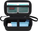 Elonbo Astma Inhaler Carrying Case, Travel Järjestä holder Bag Ventolin Inhaler, Extra Interior Mesh Mesh Pocket Fits Astma Mediction, Black+Inside Black (CASE VAIN! Inhalaattorin sisältämät lääkkeet)