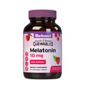 BlueBonnet Nutrition EarthSweet Melatoniini 10 mg Nopeasti toimiva nopeasti liuottamalla Nighttime Rentoutumista & Levokas uni tuki - uniapu - Gluteeniton, Vegaani - Vadelma maku - 60 purutablettia