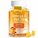 Omega-3 Fish Oil Lisäravinteet: Pure 1000mg Omega-3 Gummies Tuki sydän yhteinen silmä aivot Immuuni terveys 60 Gummies 30 päivän tarjonta