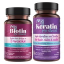 Puhtaus Tuotteet Bundle - MyBiotin ProClinical + MyKeratin Advanced Hair Therapy MyBiotin ProClinical (Biotin, MB40X Matrix, Astaksantiini) - MyKeratiini (Seuraava sukupolvi Keratin Hiukset, iho & kynnet)