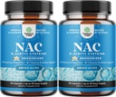 NAC täydentää N-Acetyl Cysteine 600 mg - Vegan High Imeytyminen NAC 600 mg kapselit - Glutatione Precursor maksan Cleanse Detox & Repair Plus Lung Health and Immunity Support (180 Servings)