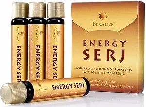 Energy SERJ Schisandra, Eleuthero ja Royal Jelly No Comfeine Energy Boost