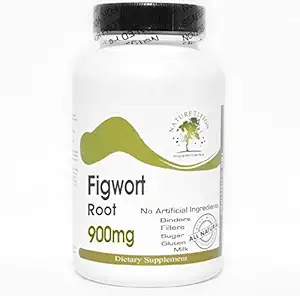Figwort juuri 900mg ~ 180 kapselia - Ei lisäaineita ~ Luontolisät