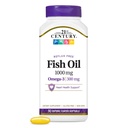 Fish Oil 1000 mg 90 Enteric coated Softgels, 21st Century