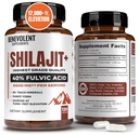 6,500 mg Shilajitin täydennysosa, jossa 40% Fulvic Acid (High Imeytyminen) Shilajit Mineral Supplement 85+ Trace Minerals for Energy, Performance & Immuno Health - 120 kapselia