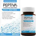 Peptiva Daily Diveral Enzymes, Full- Spectrum, Daily Diveral Health, Tukee Break-Down of Foods & Post-Meal Digestion, 30ct
