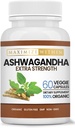 Ashwagandha Root Extra vahvuus 60 Kasvissyöjä kapselit ... Tukee stressiä, mieliala, ja immuuni terveys ...