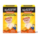 Airborne C-vitamiini 1000 mg (per tarjoilu) - Citrus purutabletit (64ct/Box), gluteeniton immuuni tuki täydentää, vitamiinit A C E, ZINC, Selenium, Echinacea, inkivääri, antioksidantit (2-pakkaus)