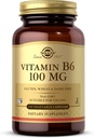 Solgar B6-vitamiini 100 mg, 250 kasvikapselia