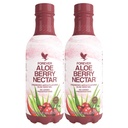Forever Living - Aloe Berry Nectar - 90,7% Pure Aloe Vera Gel karpalot ja omenat - Ei säilöntäaineita - 1L (Pakkaus 2)