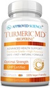 Hyväksytty Science Turmeric MD - BioPerine & 95% Standarded Turmeric Curcuminoids - 60 kapselia (1 kuukausi toimitus)