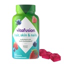 Vitafuusio Upea Hiukset, iho & kynnet Multivitamiini Gummy Vitamiinit, plus Biotiini ja antioksidantti vitamiineja C&E, Vadelma maku, 135ct (45 päivän tarjonta), America