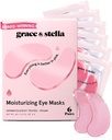 Grace & stella-palkinto Winning Under Eye Mask - Vähentää tummat ympyrät, Puffy Eyes, Underey Bags, ryppyjä - Gel Under Eye Patchs - Lahjat äidille - Vegaani Julma-vapaa Itsehoito (Pink, 6 paria)