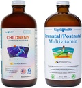 LIQUIDHEALTH Lasten täydellinen monivitamiini & naisten prenataalinen / postataalinen nestemäinen monivitamiini ennen, raskauden aikana & jälkeen - immuuni tuki, terveys & hyvinvointi äideille & lapsille - valmistettu Yhdysvalloissa