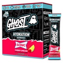 GHOST-kosteuspakkaukset, Sonic Cherry Limeade, 24 tikkua, Elektrolyyttijauhe - juomasekoitus, magnesium, kalium, kalsium, C-vitamiini - Vegaaniystävällinen, soijaton, sokeri ja gluteeniton