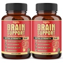 agobi 9in1 Brain Support Supplement - 2 Packs 60 Counts Blended Ashwagandha, Panax Ginseng, Gotu Kola, Ginkgo, Black Pepper & More - Tarkkuus, Focus, Muisti ja energian tuotanto tuki