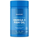 Omega 3 rasvahapot (1 pullo, 120 Softgels) - Korkea EPA, DHA, & IFOS kalaöljy pillereitä Tuki sydän ja yhteinen terveys - Burpless kalaöljy edistää aivotoimintaa