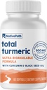 NativePath Turmeeric Curcumin musta siemenöljy - Advanced Antioxidantti & Joint Support Supplement - Premium Turmeric Softgels kanssa tehostettu korkea imeytyminen, ei-GMO & Gluteeniton, 60 Softgels