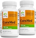 Terry Luonnollisesti CuraMed 750mg - Antioksidantti täydentää Brain & Heart Health - täydentää High-Potency Curcumin Complex - Munuaisten, maksan ja immuuniterveyden tuki - 30 Softgels (paketti 2)