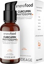 Koodi Liposomaalinen Curcumin Phytosome Liquid Supplement, Kurkuma Vegan Liquid Drops, Plant-Based Curcuma Longa Dropper, Curcumina, Auringonkukan fosfolipidi, sokeriton, Citrus Flavor, 2 fl oz