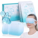 LC-dolida 14 pakkaus Hyaluronic Acid Steam Eye Mask kuumennettu silmänmaski kuiville silmille Kertakäyttöinen Self Heating Eye Steam Mask for Sleep Spa Matkan lisäravinteet Rentoutus Lahjat naisille, miehet