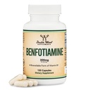 Benfotiamiini 300mg Servings (kolmas osapuoli testattu, 120 kapselia, 150 mg per Cap) Ei-GMO, lisätä tiamiini B1 tasot (Lisää absorbable Than tiamine, rasvaliukoinen) Double Wood