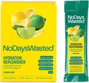 Ei päivää tuhlattu nesteytys Replenisher 15 kreivi - Elektrolyytti jauhe juoma Mix - sitruunan lime - Natrium ja kalium nesteytys Plus vitamiinit tukea (15 kreivi)