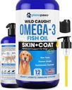 Omega 3 Fish Oil for Dogs - Better Than Salmon Oil - Koiran Fish Oil täydennysosa vähentää sheedding & kutina - Tukee nivelet, aivot ja sydän terveys - iho ja takki täydentää - nestemäinen kalaöljy