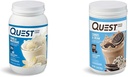 Quest Vanilla Milkshake 24g Protein 3 Pound and Cookies & Cream 20g Protein 1,6 Pung Protein Powders