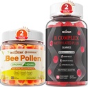 Mehiläissiille rintojen kasvulle Organic 1000mg + Vegan Supermetylated B Complex Vitamiini Gummies naisille