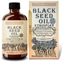 Etiopian musta siemenöljy 16oz ... Extra vahvuus 3x Thymokinoni ... 100% puhdas kylmäpuristettu Nigella Sativa ...