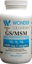 Wonder Labs Glukosamiini/MSM, auttaa edistämään Cartilageneration ja terveitä niveliä - 250 kapselia