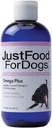 JustFoodFogs Omega Plus Premium kalaöljy koirille Omega 3 täydennysosa, nestemäinen, 8 oz