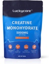 Luckycare Creatiini Monohydraatti - 5000 mg Pure Micronized Creatiini - Creatiini Powder Support for Strength & Performance - 100 tarjoilua, 500G