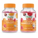 Elinkelpoinen kalsium D-vitamiinin kanssa Lapset + Kalsium Magnesiumia ja sinkkiä lapset, Gummies Bundle - Suuri makupala, vitamiini täydentää, gluteeniton, GMO-vapaa, purukumi