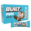 Rakennettu baari, Puff Protein Bars, Coconut Puff, 17g Protein Snacks, On-The-Go Bars, Vain 140 Calories, 6g Sokeri, Kollageeni, Gluteeniton, 12