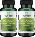 Swanson Controlled Release Curqfen Curcumin/Fenugreek Complex 60 Veg kapselia (2 pakkaus)