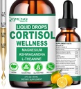 Cortisol lisäravinteet naisille ja miehille, 16-in-1 Cortisol Reducer Detox Manager w. Magnesium, Ksm-66 Ashwagandha, L-Theanine, Rhodiola, Fosfatidyyliseriini alakortisolille, Recess Mood, Focus Support