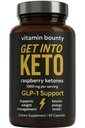 Vitamiini Bounty Premium Vadelma Ketones täydennysosa - Keto pillereitä laihtuminen - edistää Ketoosi ja aineenvaihdunta tuki - Keto ruokavalio apu - energia Boost naisten ja miesten - 60 kapselia