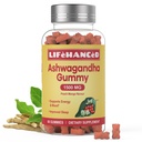 Ashwagandha Gummies, LAB Testattu, 60 Count, 1500 mg,3% Withanolides,Peach Mango Flavour, ihanteellinen täydentää koko perheen.