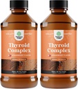 Korkea imeytyminen Kilpirauhasen tuki täydentää - Vegan Liquid Jodi täydentää Kilpirauhasen tukea naisille ja miehille Myo-Inositol Selenium ja Stinging Nettle parantaa energiaa ja Focus 2 Pack