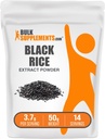 BulkSupplements.com Black Rice Extract Powder - Black Rice Powder, Gluteeniton Supplement - makuton, 3.7g per Serving, 50g (1.8 oz) (pakkaus 1)