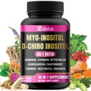 Zolotus Myo-Inositol & D-Chiro Inositol Ihanteellinen suhde Inositol täydentää Bitter Melon, Milk Thistle, Turmeric, Gymnema, Chasteberry, Ceylon Cinnamon, Ashwagandha, Berberine - 90 kapselia