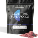MoonBrew Magnesium Sleep Tea: Luonnollinen melatoniini-ilmainen uniapuaine 14 Superruokaa magnesium Glycinate & Adaptogens Keto, koko30 & Vegan Nauti kuuma tai kylmä - 30 tarjoilua