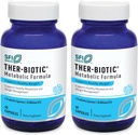 Klaire Labs SFI Health Ther-Biotic Metabolic Formula Probiootti - Tukee aineenvaihduntaa + immuunijärjestelmää - Kasvissyöjä Probiootit - Hypoallergenic, Dairy-free (60 kapselia / 2 pakkaus)