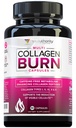 Multi Collagen Burn: Monityyppinen hydrolysoitu proteiinin Peptides hyaluronihapon, C-vitamiinin, SOD B Dimpless, tyypit I, II, III, V ja X, kofeiinivapaa (makuttomat kapselit)