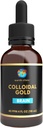 Earth Clinic ® Kolloidinen kulta - 4 oz Dropper Bottle, 40 PPM Double Potency, Puhdas kulta Nanoparticles - tehostettu aivojen terveys & kognitiivinen tuki